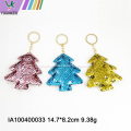 Sequined Christmas tree key chain bag pendant